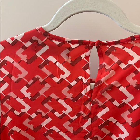 Red Geometric Pattern Dress - Picture 5 of 5